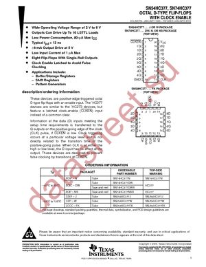 SN74HC377NE4 datasheet  